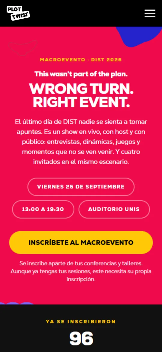 Macroevento on mobile